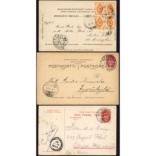 507 - FINLAND POSTAL HISTORY ENV.  PPC & PCs. 1875-1982: An eclectic mix of items in good to fine conditio... 