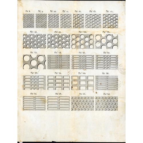 534 - SPECTACULAR PRINTED MATTER RATE COVER WITH SAMPLES OF GAUZE & DIAGRAMS OF HOLES: 6/7 June 1876 EL (s... 