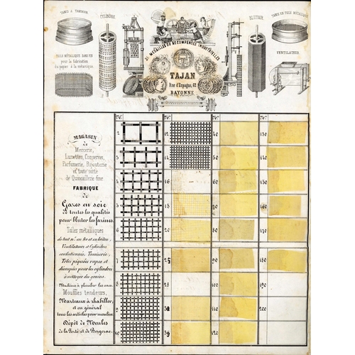 534 - SPECTACULAR PRINTED MATTER RATE COVER WITH SAMPLES OF GAUZE & DIAGRAMS OF HOLES: 6/7 June 1876 EL (s... 