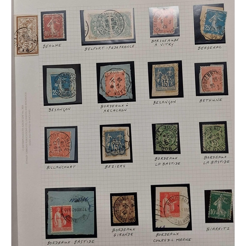 535 - CANCELLATIONS: Mainly post-WW2 issues on small pieces selected for cancellations and arranged alphab... 