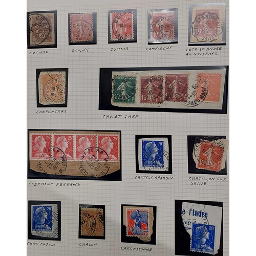 535 - CANCELLATIONS: Mainly post-WW2 issues on small pieces selected for cancellations and arranged alphab... 