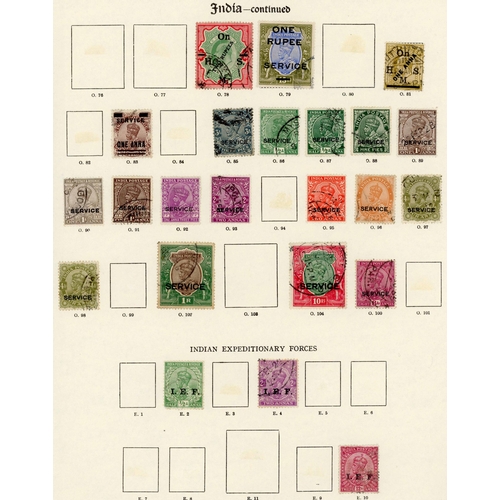 623 - QV-KGV OFFICIALS COLLECTION: Fine used collection on SG 