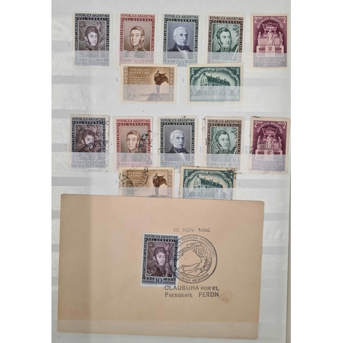 65 - ARGENTINA - 1946-64 MINT & USED COLLECTION: Two stock books with fine collection of middle period is... 