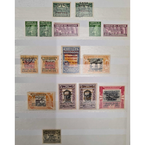 72 - ECUADOR: Early to modern, mint & used collection in 2 large stock books. Strength in early to mid-20... 