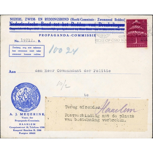 745 - ** WWII DETAINED/SERVICE SUSPENDED/VIOLATED MAIL: 1940-51 group of covers inc. pair of remarkable, s... 