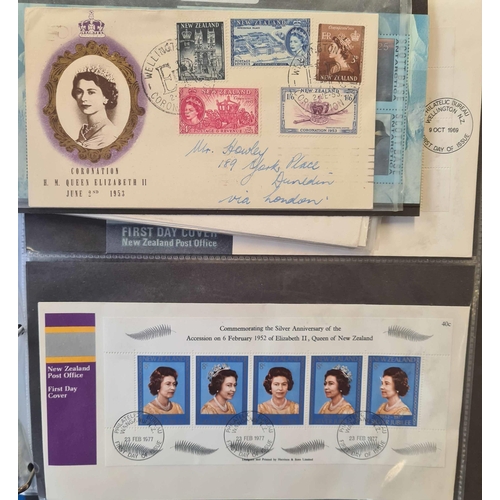 758 - LARGE MAINLY USED MIXTURE - QEII SETS, EARLIER FDCs, REVENUE HIGH VALUES, ETC.: Two cartons holding ... 