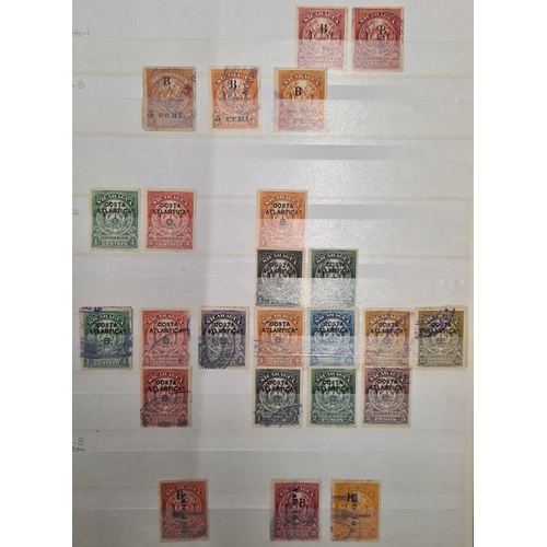 76 - NICARAGUA: Two large stock books with early to middle period, mint & used collections. Includes Offi... 