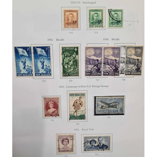 763 - USED COLLECTION IN STANLEY GIBBONS BINDER: 1855-1969 Stanley Gibbons binder with printed pages holdi... 