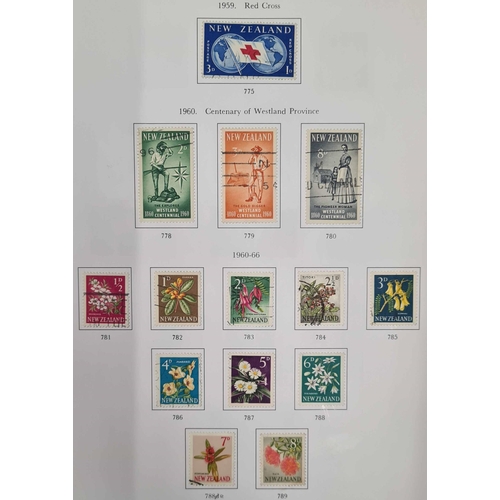 763 - USED COLLECTION IN STANLEY GIBBONS BINDER: 1855-1969 Stanley Gibbons binder with printed pages holdi... 