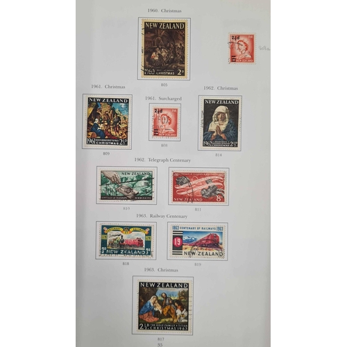 763 - USED COLLECTION IN STANLEY GIBBONS BINDER: 1855-1969 Stanley Gibbons binder with printed pages holdi... 