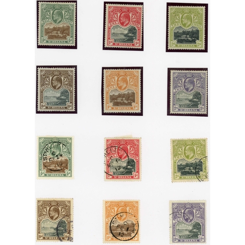 840 - 1902-11 MINT & USED KEVII COLLECTION with mint 1902 ½d (4) & 1d. 1908-11 2½d to 10/-, 1903 ½d to 2/-... 