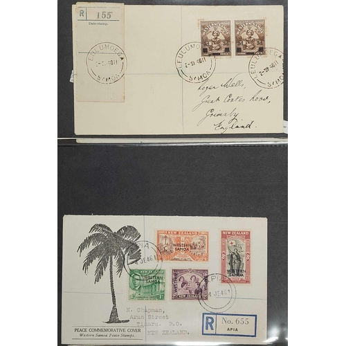 856 - 1935-1990s COVER COLLECTION: Housed in a large binder inc. FDCs from 1935 issues on single covers to... 