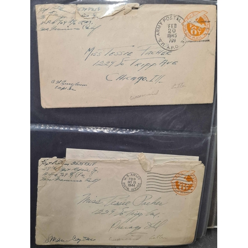 866 - COVER COLLECTION INC. WWII, COMMERCIAL & FDCs: Presented in three cover albums, contents inc. a grou... 