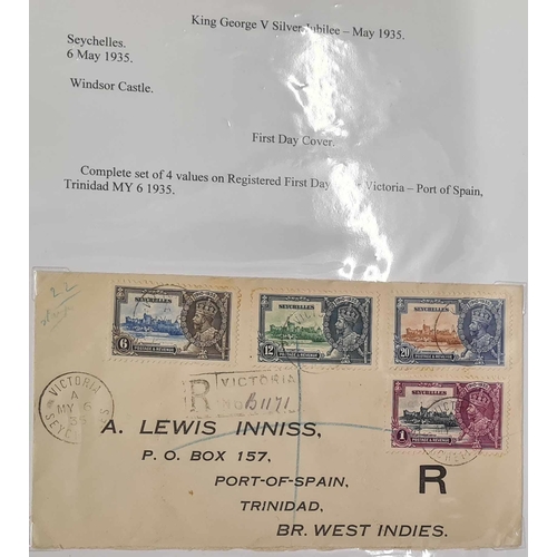 87 - 1935 JUBILEE - COVER COLLECTION:The collection of covers (96) inc. fifty two with complete one count... 