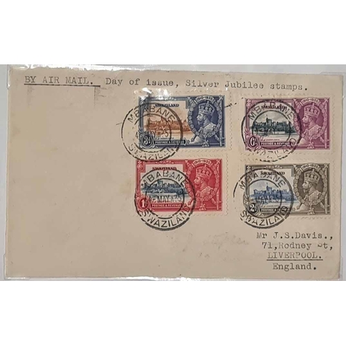 87 - 1935 JUBILEE - COVER COLLECTION:The collection of covers (96) inc. fifty two with complete one count... 