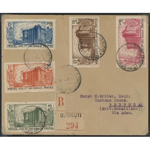 874 - MAIL BETWEEN THE WARS - HARGEISA/BERBERA/SHEIKH - INC. REGD., CAMEL CORPS, EX DJIBOUTI, ETC.: 1830 p... 