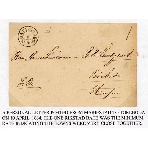 884 - 1831-1858 PRESTAMP POSTAL HISTORY COLLECTION: Selection of mainly covers with some entires. A clean ... 