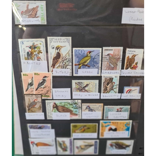 93 - WORLDWIDE & GB AIRCRAFT, BIRDS & SPORTS: Carton holding post-war to 1980s mostly used stamps with tw... 