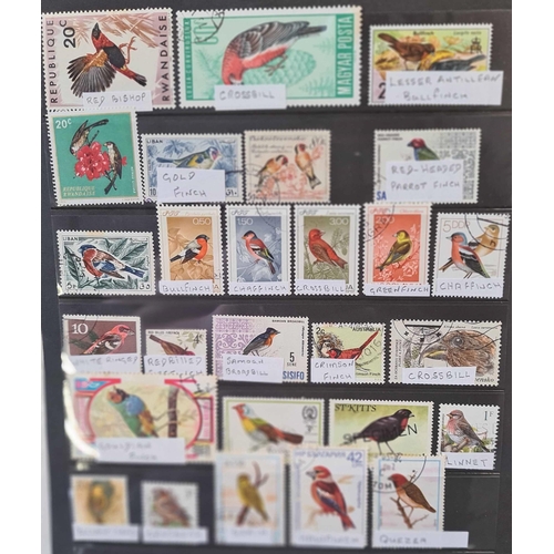 93 - WORLDWIDE & GB AIRCRAFT, BIRDS & SPORTS: Carton holding post-war to 1980s mostly used stamps with tw... 