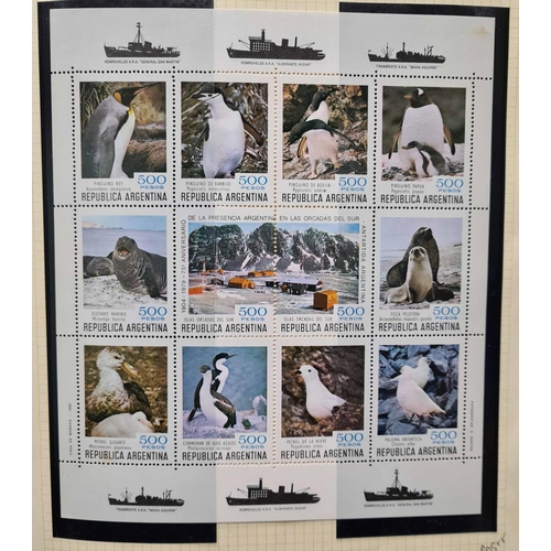 94 - UNMOUNTED MINT BIRD STAMP COLLECTION IN NINE ALBUMS: Organised alphabetically by country throughout,... 