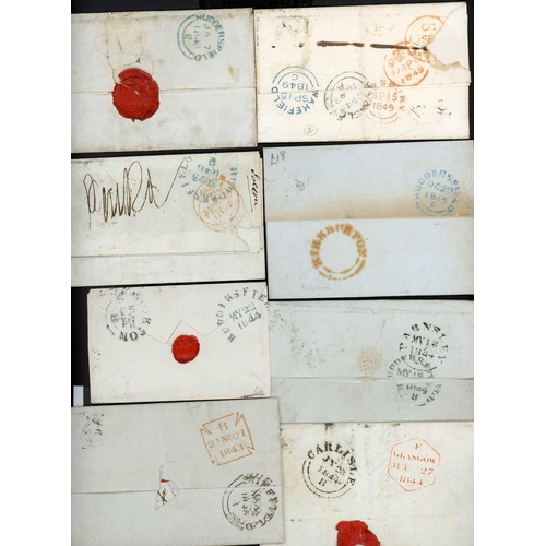 994 - 1849--52 THE COLLECTION OF COVERS WITH 1d REDS & UDC BACKSTAMPS,  ETC. inc. examples in red of Clayt... 