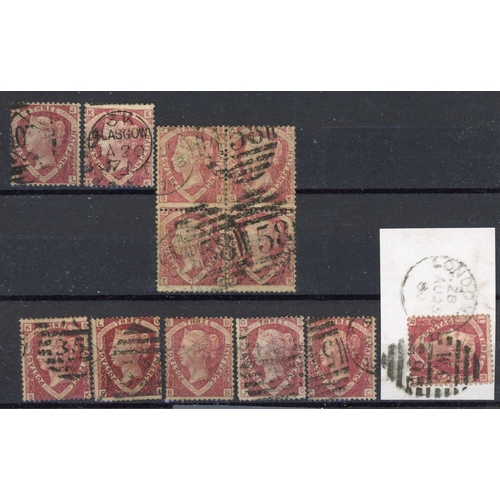 999 - USED SELECTION with plate 1 (7, inc a block of four, SJ-TK. A single SH on 2d registered env.) and p... 