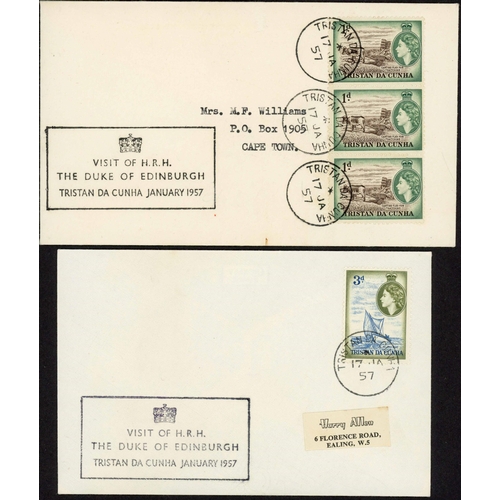 903 - c.1936-71 COLLECTION inc examples of cachets types V, VI and  VII (2) on envs to UK with GB adhesive... 