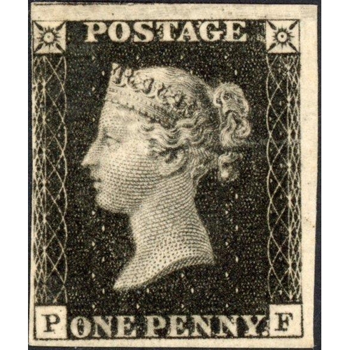 115 - ** PLATE 4 PF UNUSED without gum, three large margins and clear at left. Fine. SG £13,000.