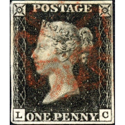 168 - PLAT 6 LC with lightly struck red MX cancellation. Fine.