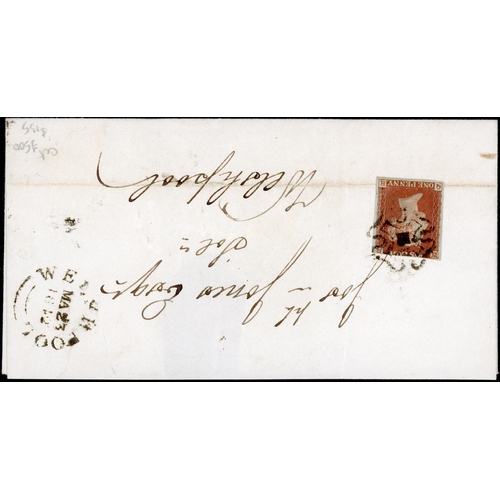 ** WELSHPOOL SOLID CENTRE MX 23 March 1842 local Welshpool E bearing