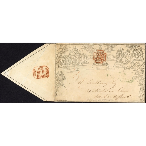 9 - 1d MULREADY ENVELOPE - EXCEPTIONAL FIRST DAY OF USE EXHIBITION EXAMPLE: Stereo A159 (Forme 3) used w... 