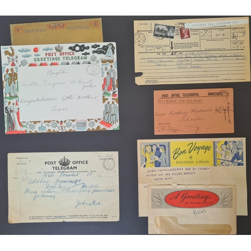 940 - VARIED MIXTURE: A quantity of mainly used forms 1870s-1980s, mostly GB but a few USA. Some messages ... 