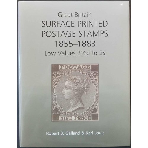 1232 - GREAT BRITAIN SURFACE PRINTED POSTAGE STAMPS 1855-1883 LOW VALUES 2½d TO 2s by Galland & Louis. Hard... 