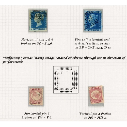 32 - 1841-69 INTERESTING GROUP OF TWOPENCE BLUES inc. 1841 imperforate examples (14), 11 Jan 1858 piece b... 
