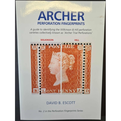 1226 - ARCHER PERFORATION FINGERPRINTS by Escott (2015). 157 pages softbound in good condition. Cross Refer... 