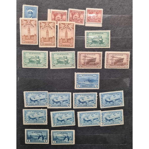 873 - 1858-1967 MINT ACCUMULATION: Two Stockbooks containing a duplicated accumulation of mint stamps comm... 