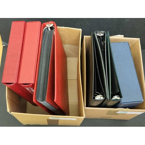 840 - LIGHTHOUSE & KA-BE BINDERS: Empty luxury padded 4-ring Lighthouse binders (2) with slip-cases, both ... 