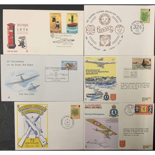 914 - CHANNEL ISLANDS POSTAL HISTORY: Accumulation of Guernsey, Jersey, Herm Island and Alderney modern co... 