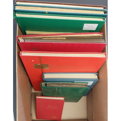 827 - MINT & USED ACCUMULATION: A carton containing twelve albums/stockbooks of mint & used Commonwealth i... 