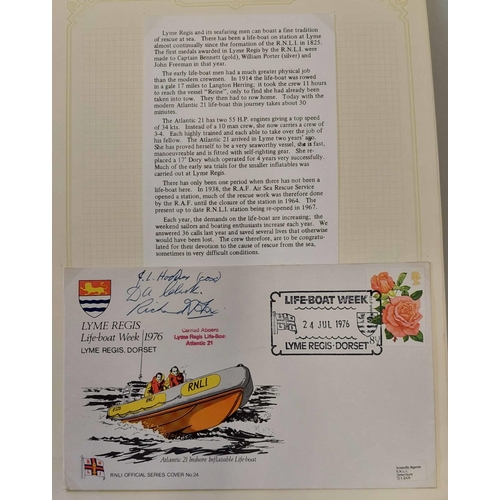 834 - LIFEBOATS: Carton containing an extensive 1978-92 collection of RNLI covers commemorating the launch... 