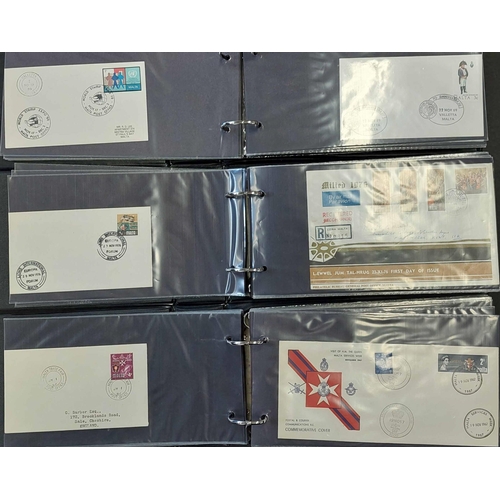 889 - FIRST DAY COVERS: A large box containing 10 albums housing a 1954-2008 run (incomplete) of mainly il... 