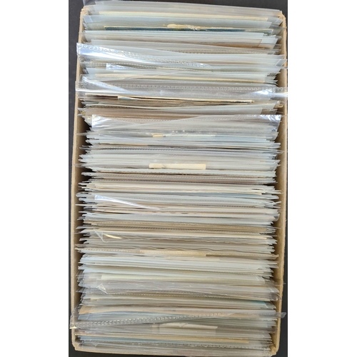 1103 - UNSORTED TOPOGRAPHICAL PPCs (1): A shoe-box containing an ex-dealer's stock of unsorted mainly unuse... 