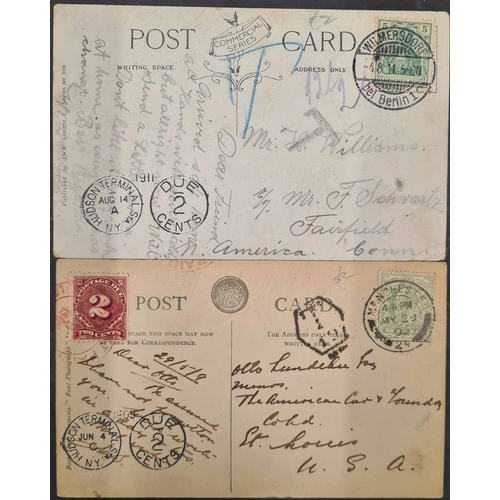 111 - MISCELLANY INC. POSTAGE DUE COVERS, CUSTOMS CHARGES, INSTRUCTIONAL MARKS, ETC: Two cartons, one with... 