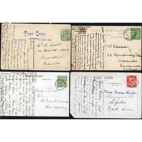 1117 - GLOUCESTER & SOME WORCESTERSHIRE CDSs ON PPCs, 1903-30:  Marks are good to fine & all are identifiab... 