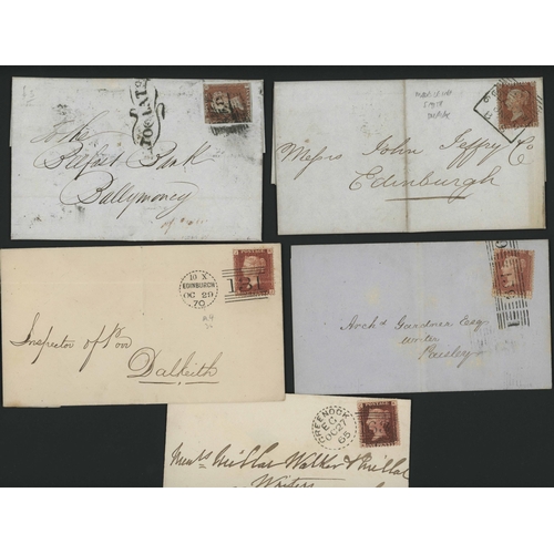 1184 - SCOTS  POSTAL HISTORY MIX - INC. DOTTED CIRCLES, 