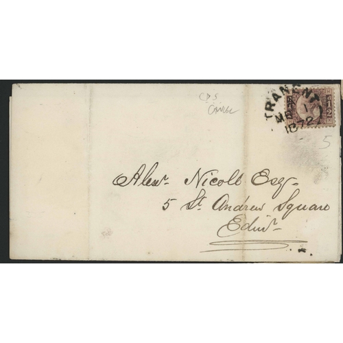 1185 - SCOTS QV PERF. LINE ENGRAVED COVERS INC. PICTURE ADDRESS, P. DUES, SKELETONS, CDS CANCELS, ½d / 1½d ... 