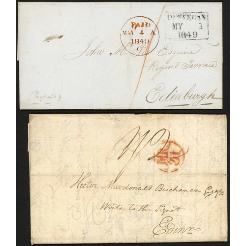 1197 - ISLE OF SKYE - DUNVEGAN PRESTAMP MAIL INC. V. EARLY SL (1741), LATER SL (1787-1800), 1792 EDINR. 'CR... 