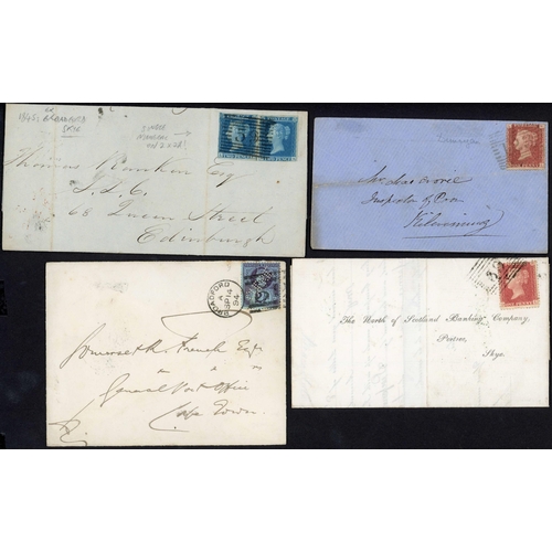 1202 - ISLE OF SKYE - Q.V. COVERS, UDCs, INSTRUCTIONAL ENDORSEMENTS, SCONSER/STRUAN SLs, ETC: Large 1842-98... 