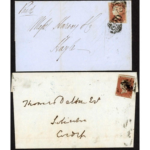 1248 - GLAMORGANSHIRE UNDATED CIRCLE CANCELLATIONS: 1844-59 selection of UDC inc. 1850 E with v. fine BUTE-... 