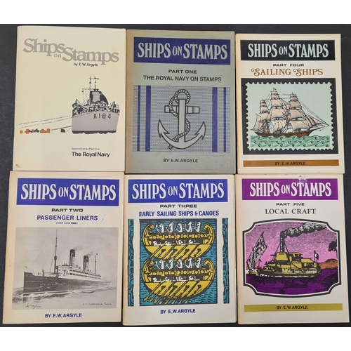 136 - SHIPS ON STAMPS parts 1-12 (missing 11), and 2nd series part 1 by Argyle. In very good condition. (1... 